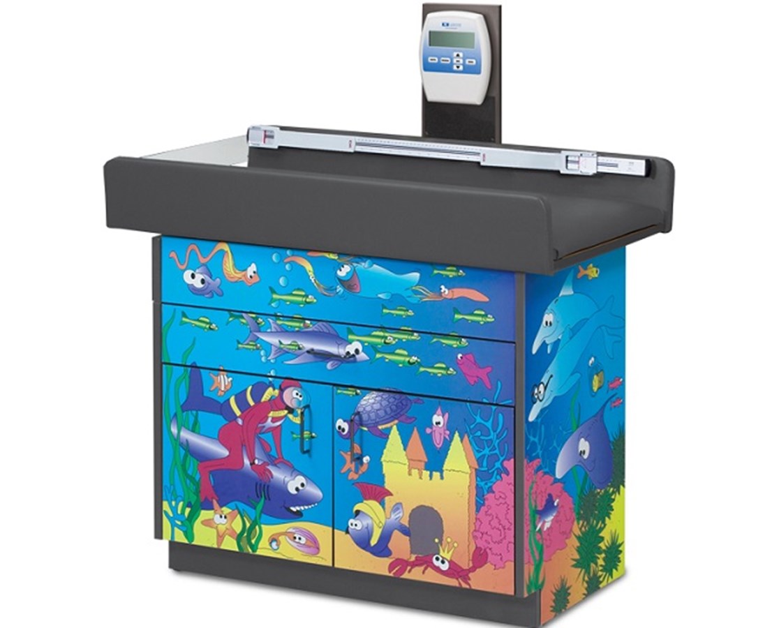 Clinton Pediatric Imagination Cabinet Exam Scale Table.