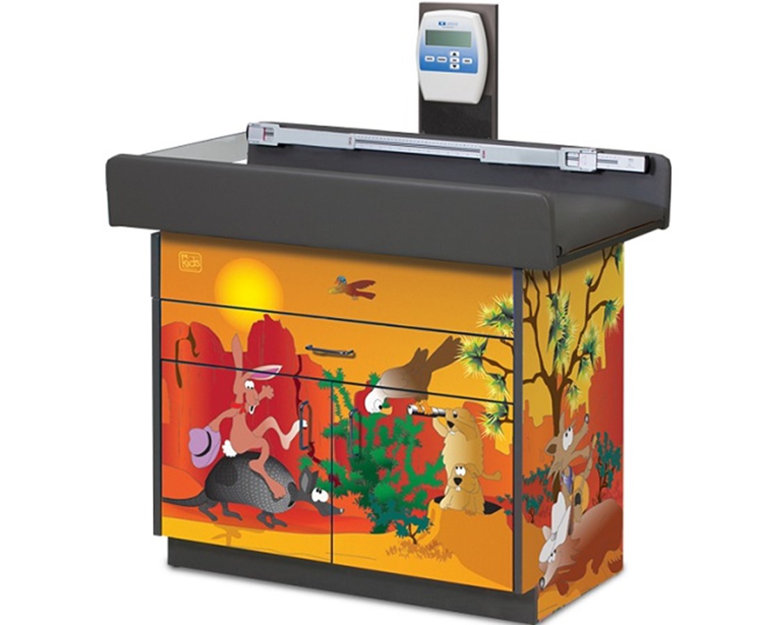 Clinton Pediatric Imagination Cabinet Exam Scale Table.