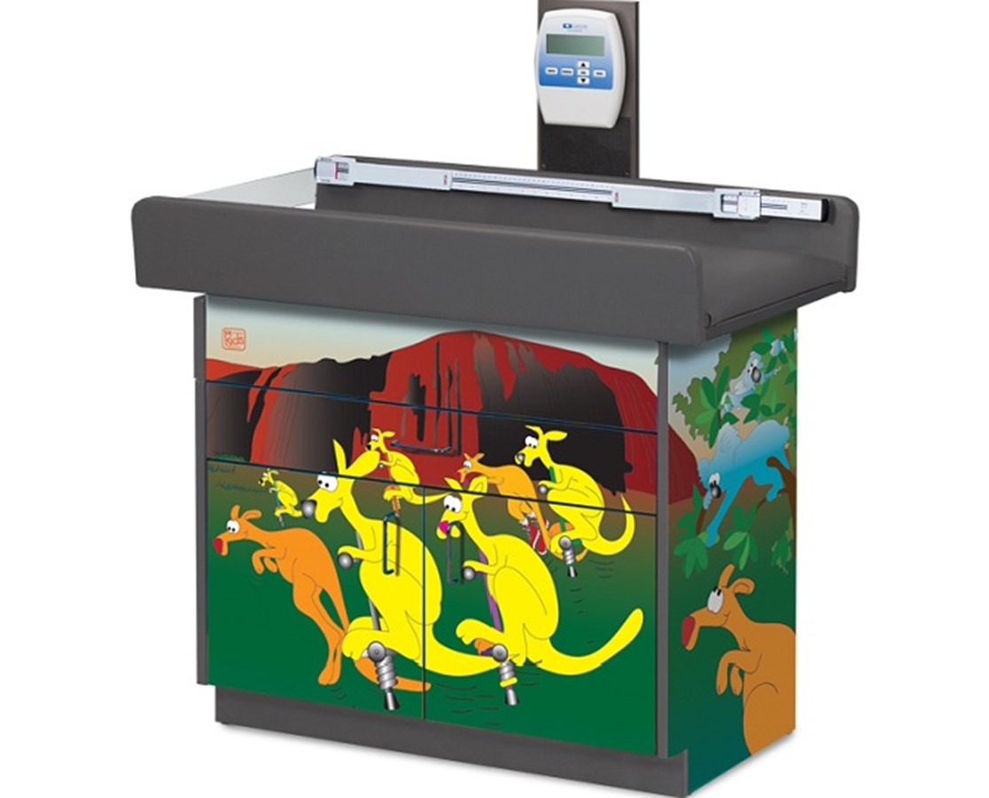 Clinton Pediatric Imagination Cabinet Exam Scale Table.
