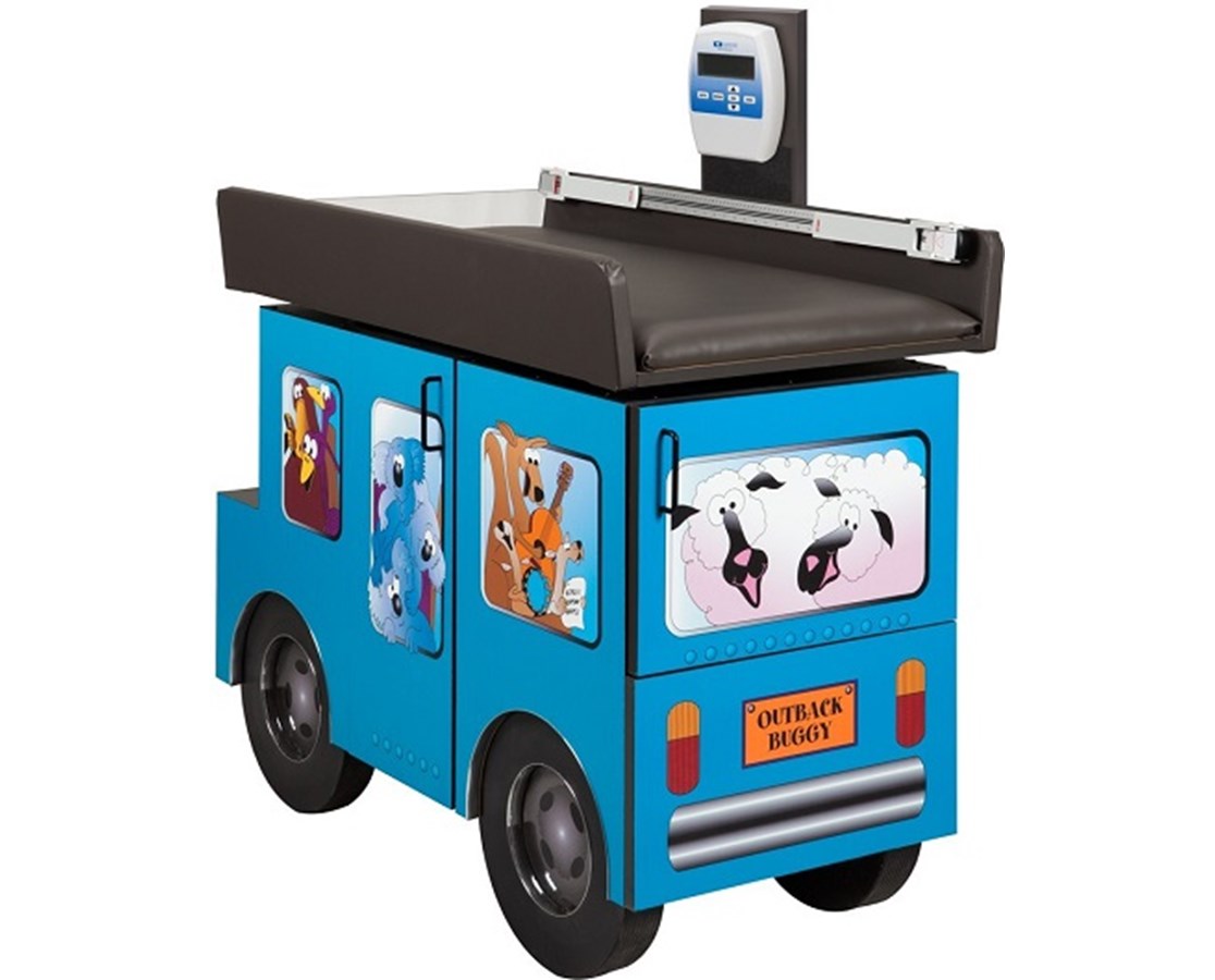 Clinton Pediatric Cabinet Exam Scale Table w/ Flat Top.