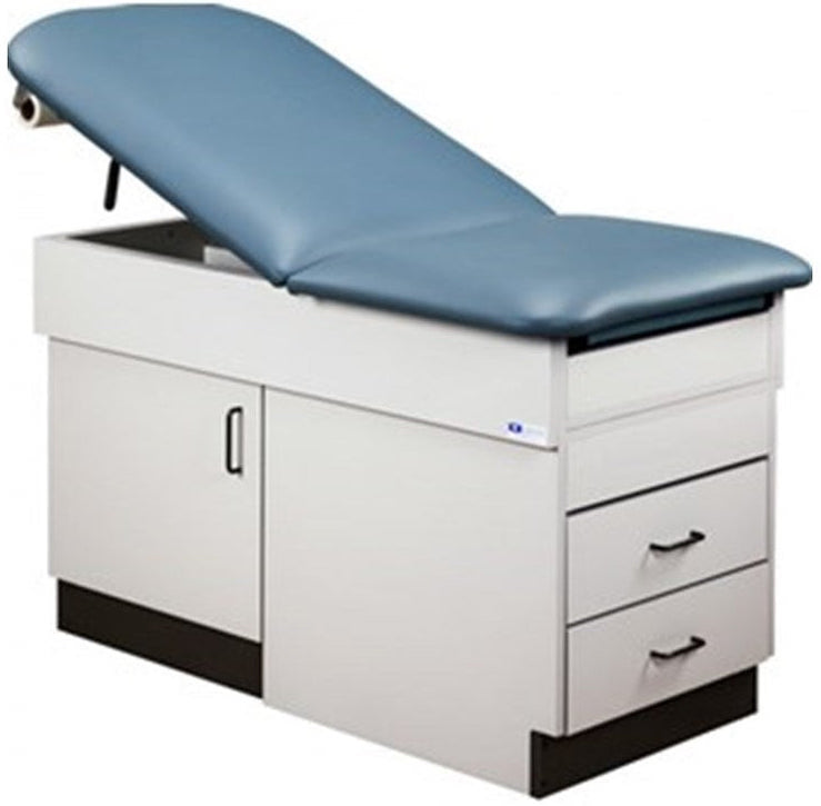 Clinton Space Saver Cabinet Treatment Table w/ Adjustable Back.