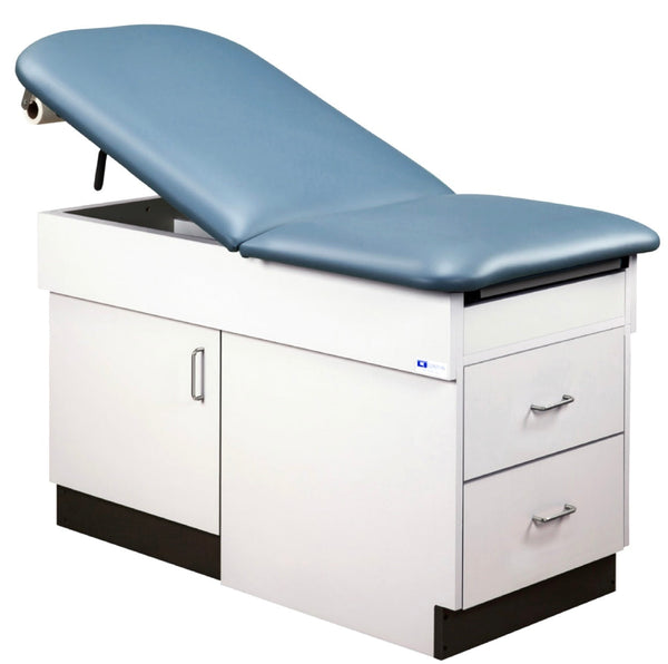 Clinton Space Saver Cabinet Treatment Table w/ Adjustable Back.