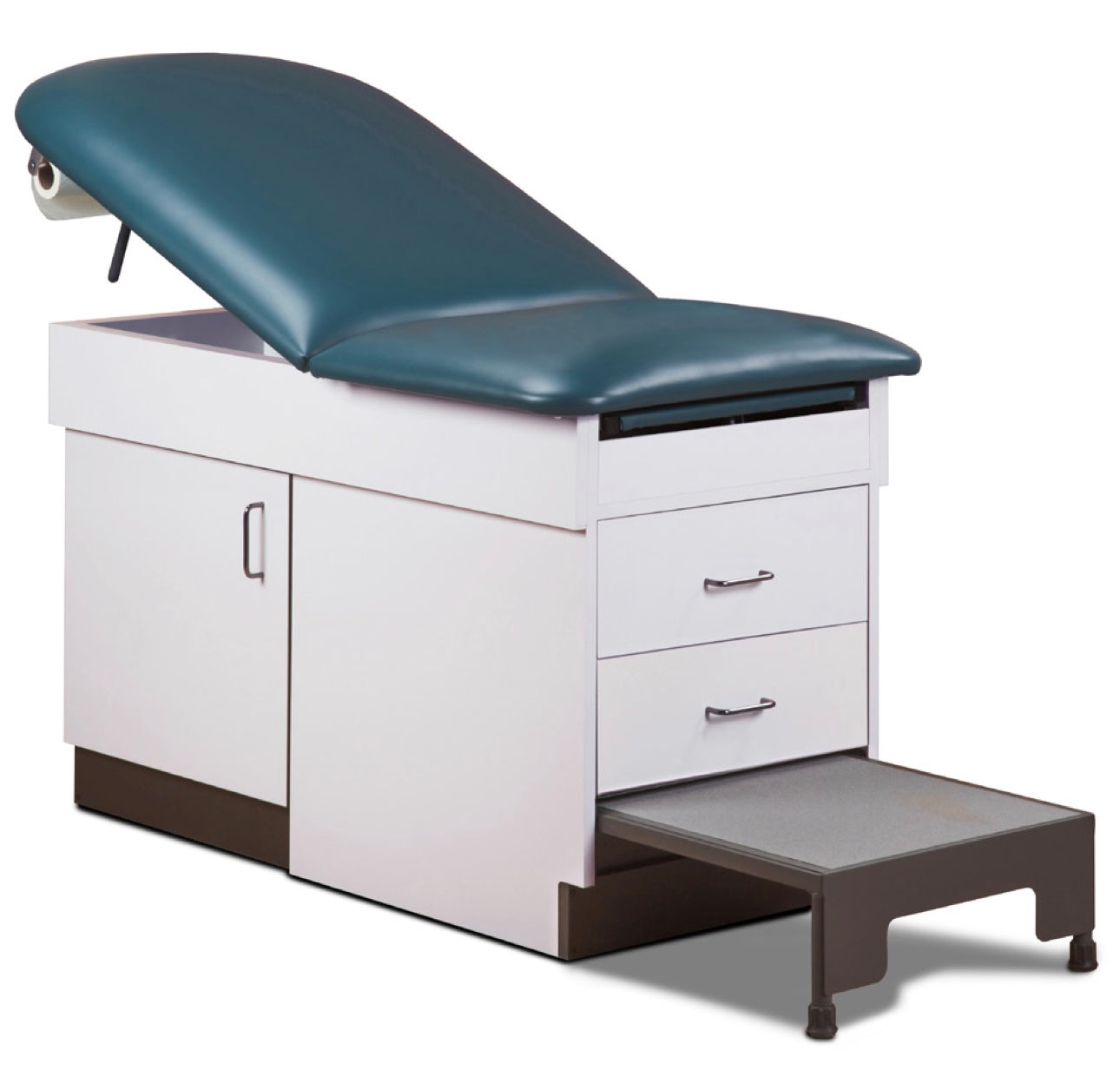 Clinton Space Saver Cabinet Treatment Table w/ Adjustable Back.