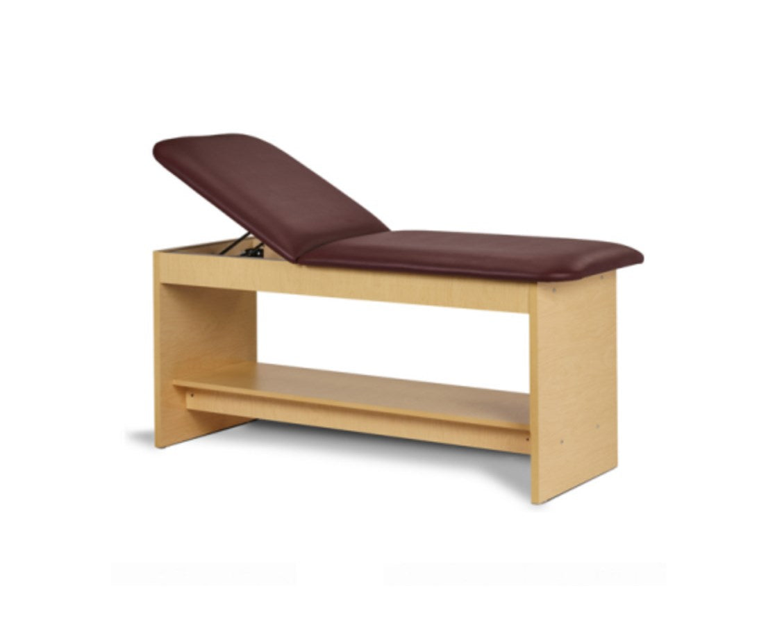 Clinton Treatment Table. Adjustable Back & Panel Leg.