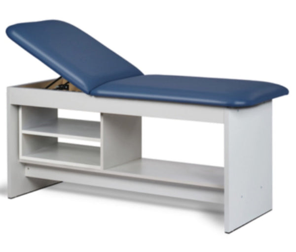 Clinton Panel Leg Treatment Table w/ Shelf. Adjustable Back.