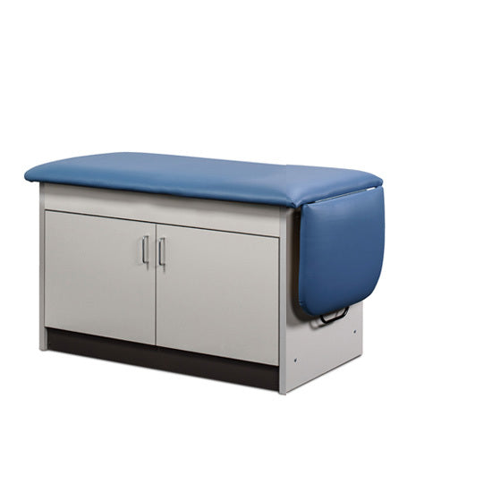 Clinton Space Saver Cabinet Exam Table. Flat Top.