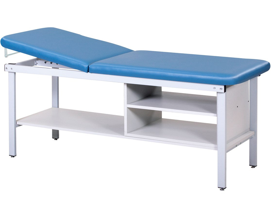 Clinton ETA Alpha Treatment Table w/ Shelves & Adjustable Back.