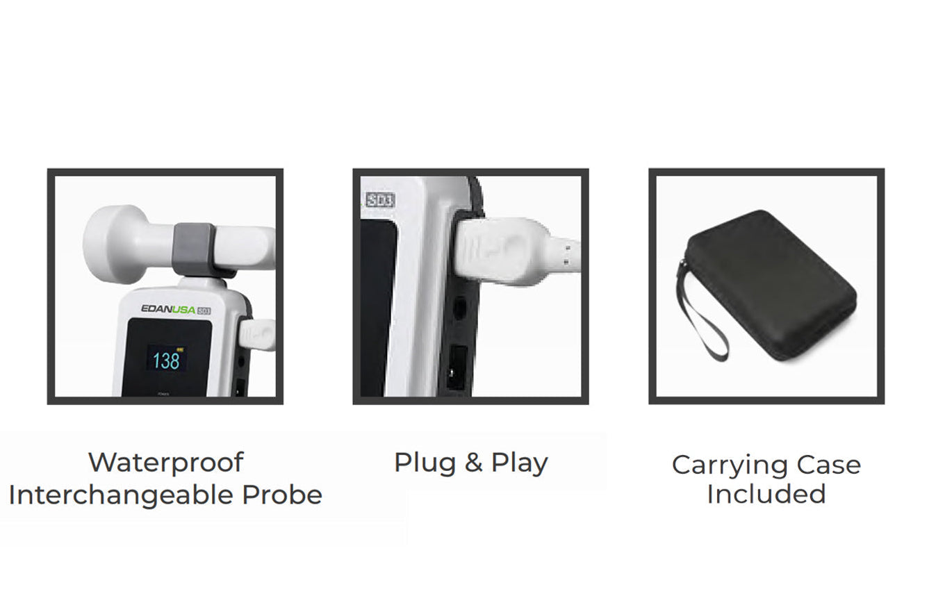 Edan Ultrasonic Pocket Vascular Doppler.
