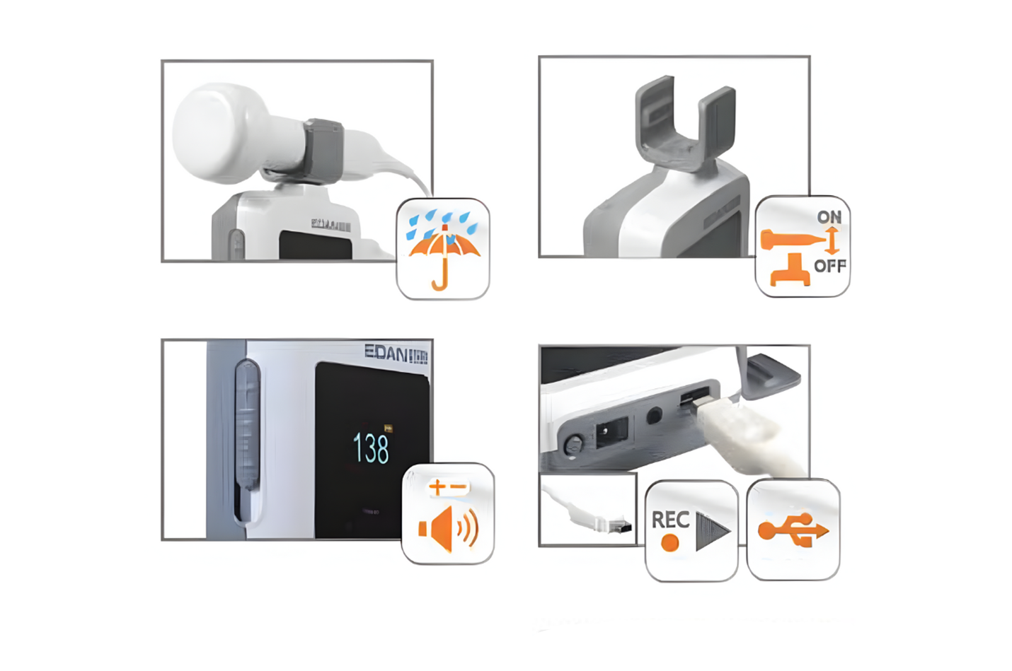 Edan Ultrasonic Pocket Fetal Doppler.