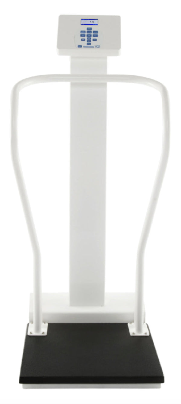 Health o Meter Antimicrobial Platform Scale w/ Handrail.