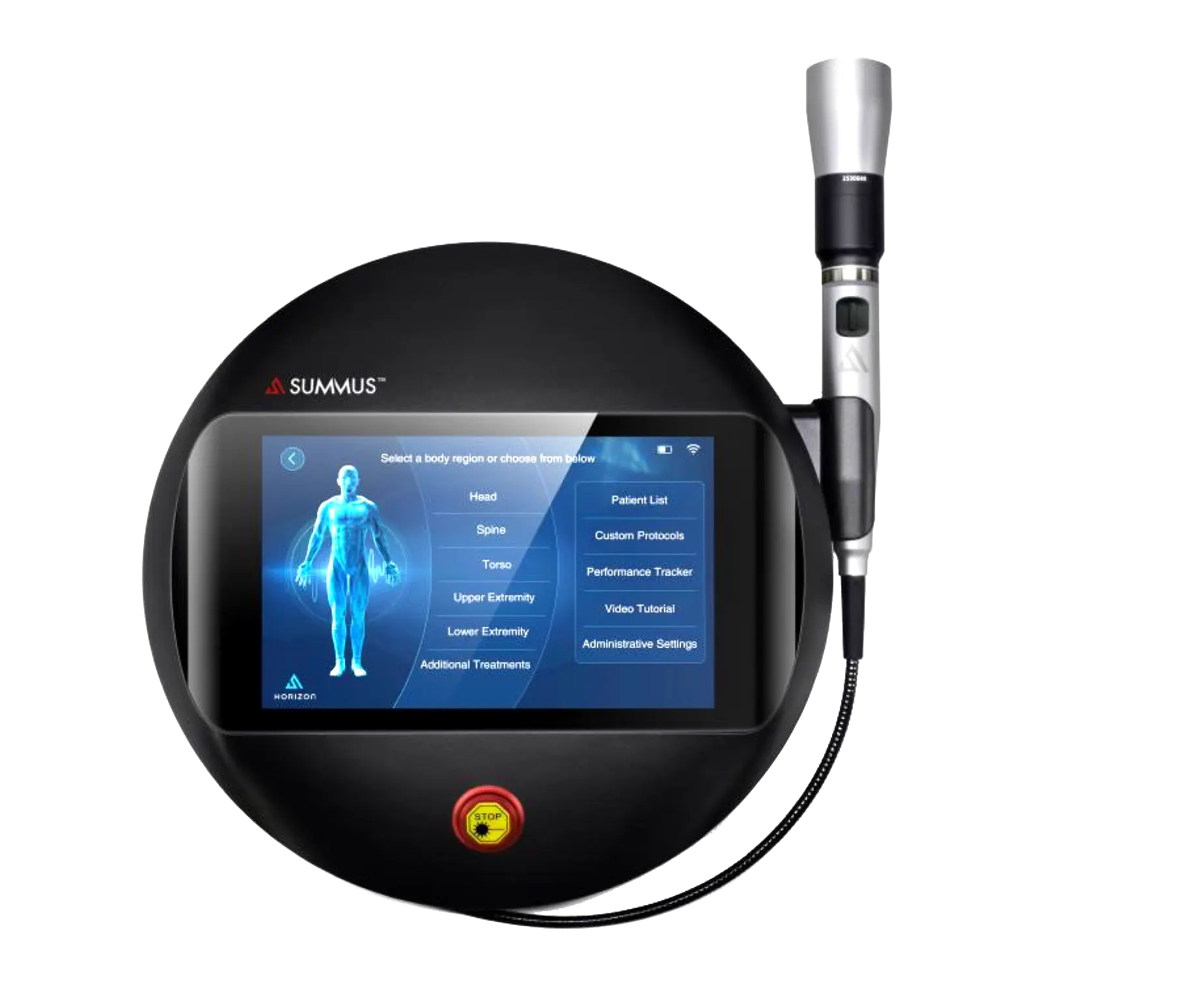 Summus Horizon therapeutic laser, top view.