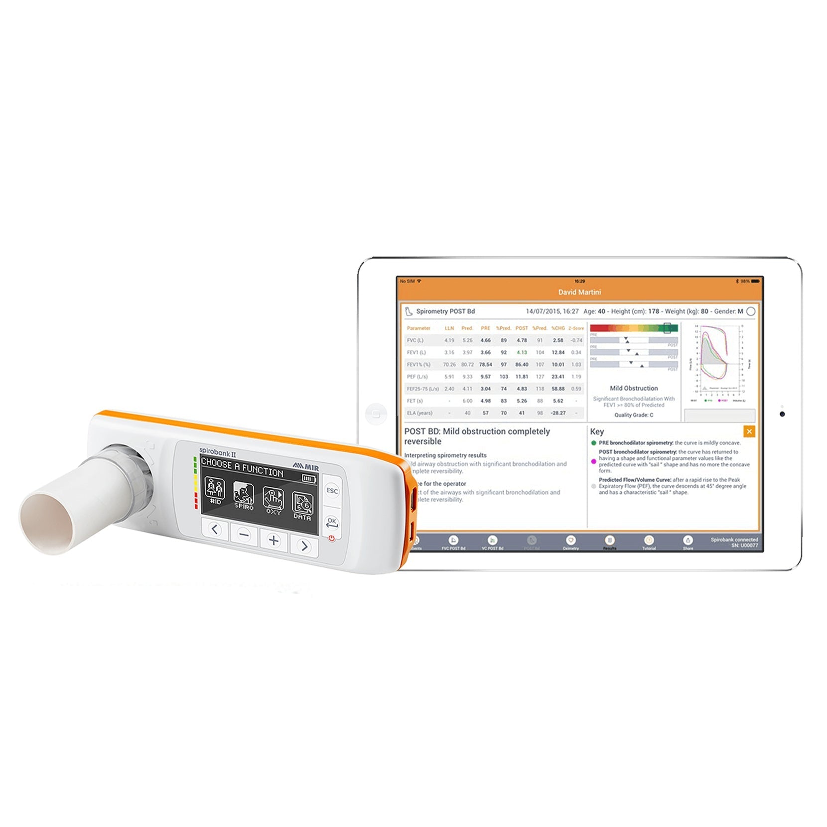 MIR Spirobank II Handheld Spirometer - image 3