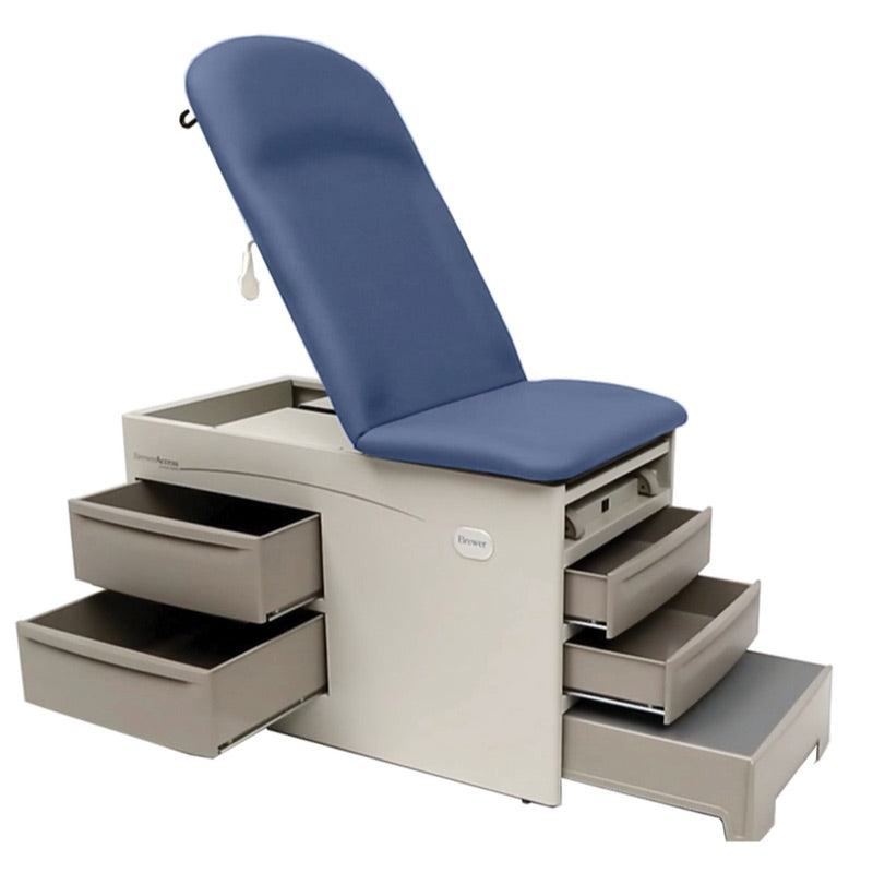 Brewer Access Medical Exam Table w/ Drawers & Adjustable Back
