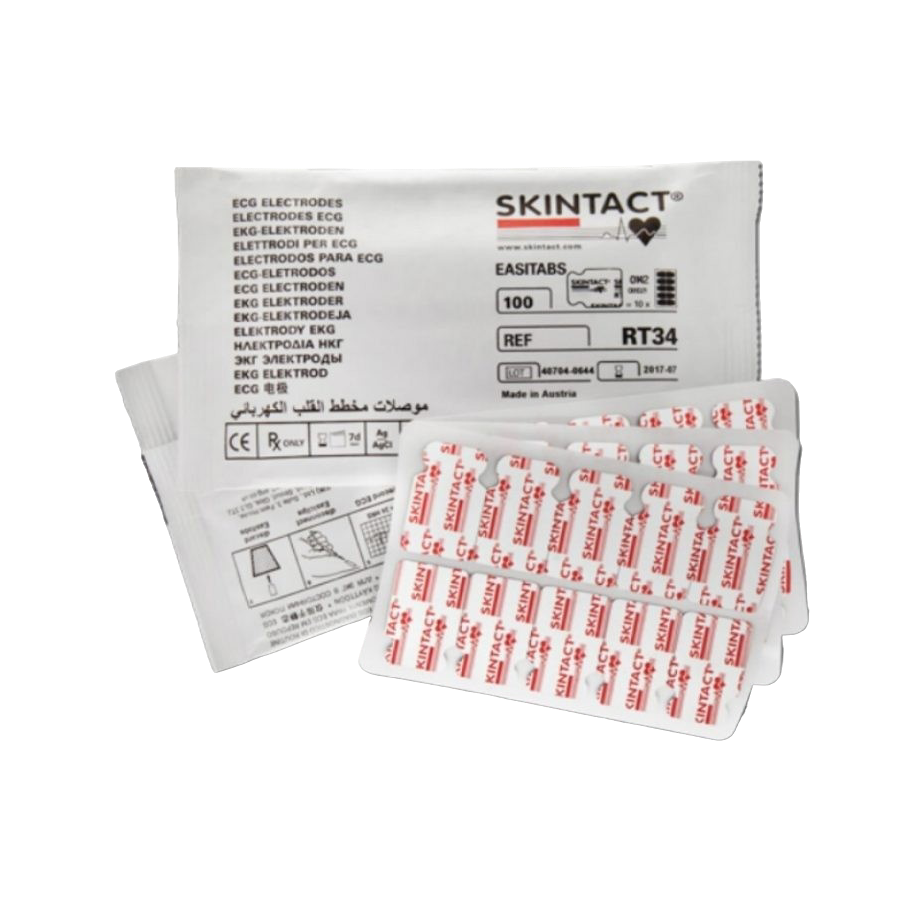 RT-41 Premium EKG Tab Electrodes (10, 100 count pouches per box)