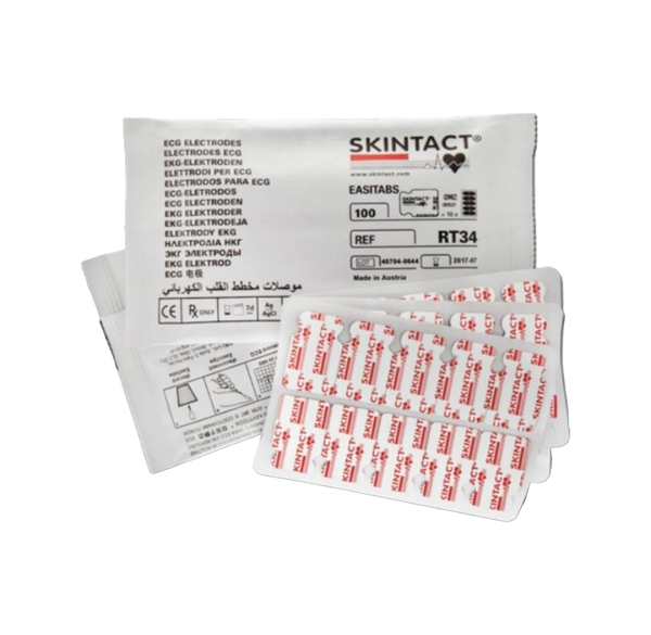 RT-41 Premium EKG Tab Electrodes (10, 100 count pouches per box)
